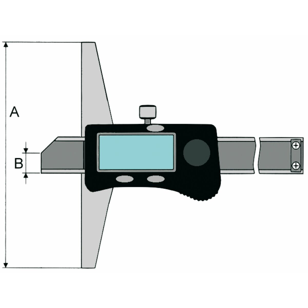 Calibre de profundidad VOGEL 200 mm Electrónico