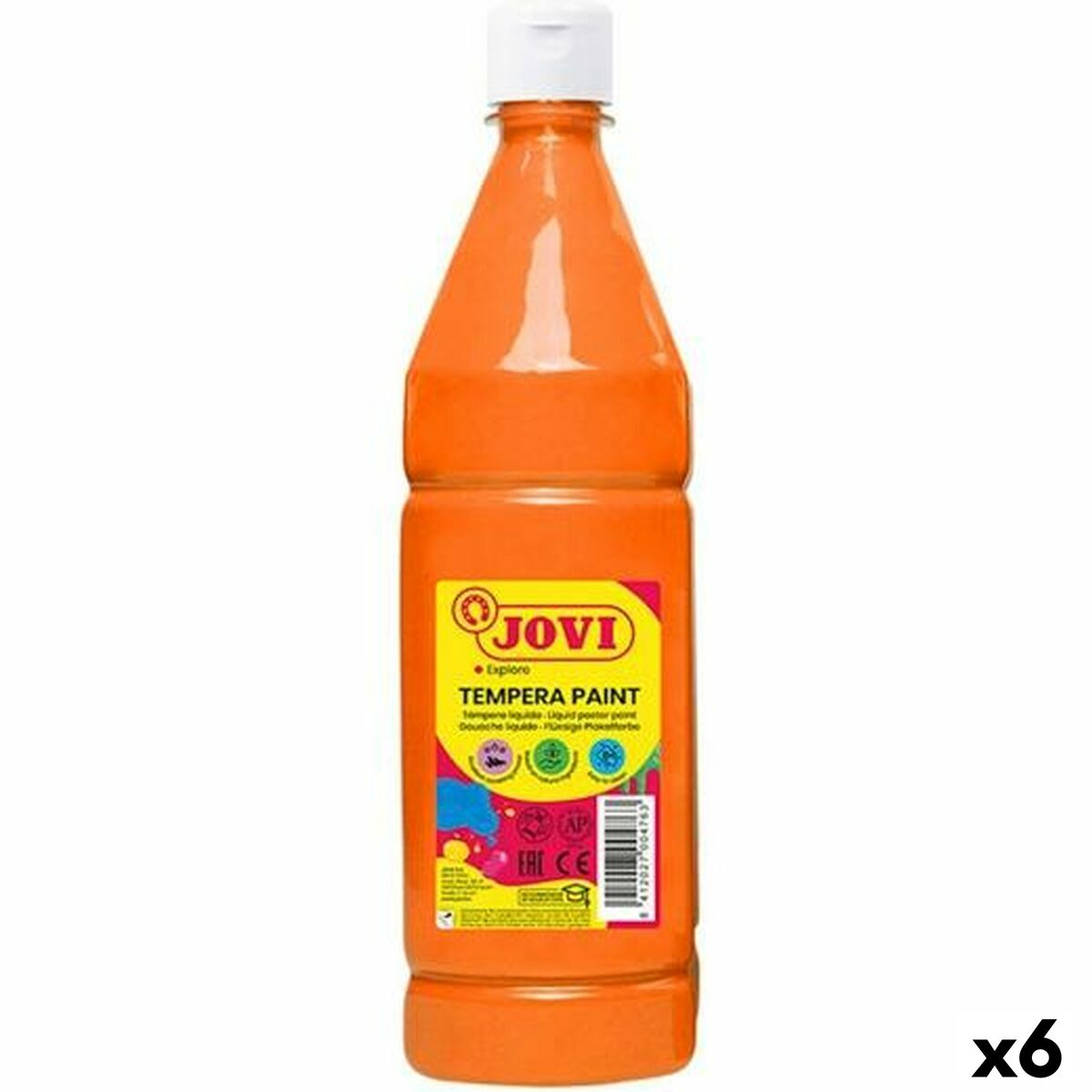Témpera Jovi Naranja 1 L (6 Unidades)