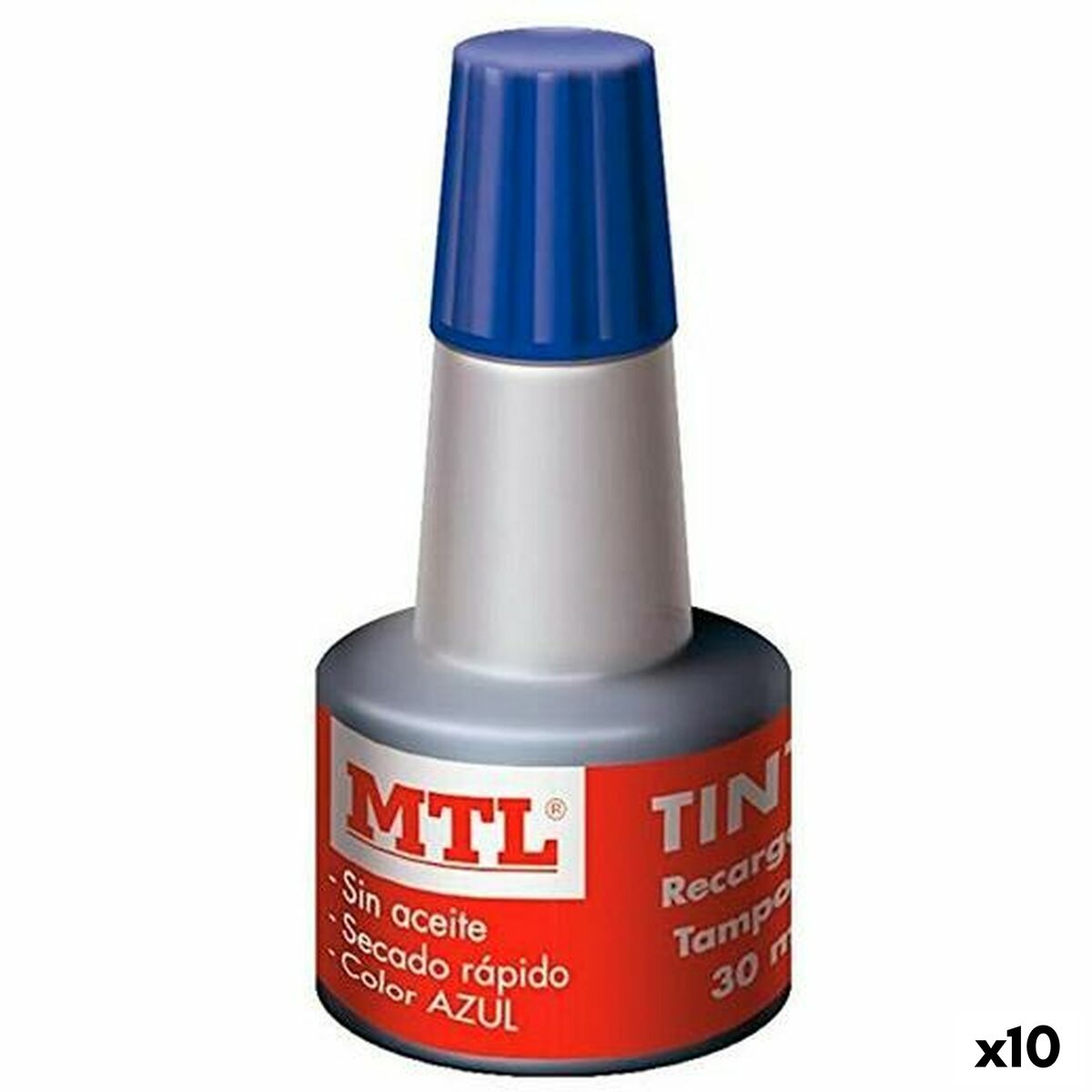Tinta de recarga MTL Azul 30 ml (10 Unidades)