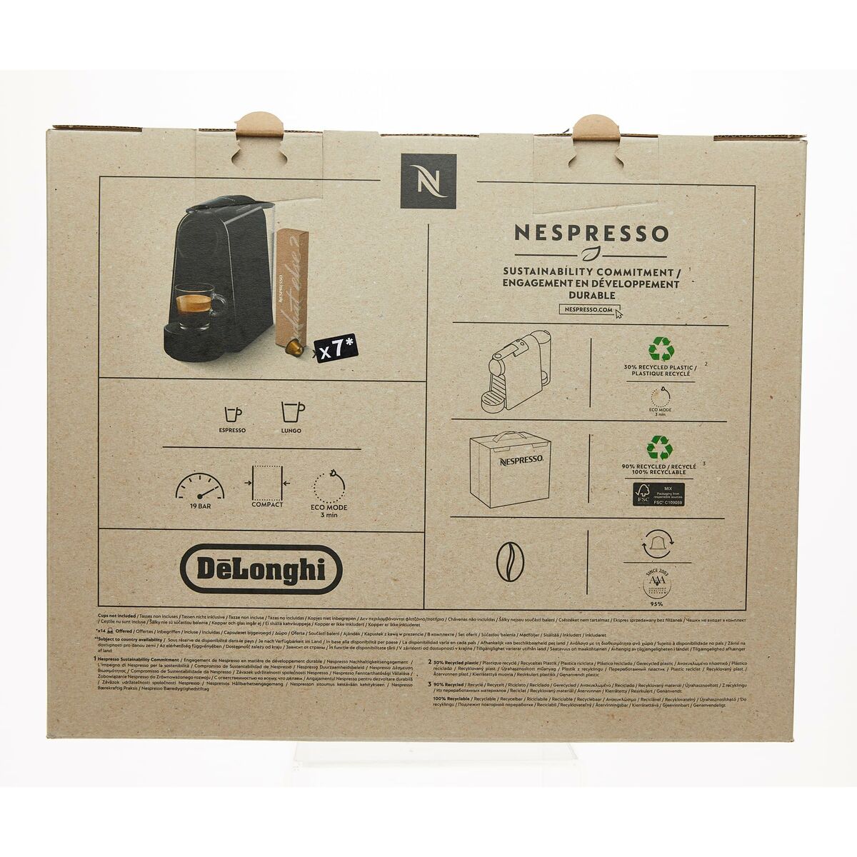 Cafetera de Cápsulas DeLonghi ESSENZA MINI Lima 600 ml