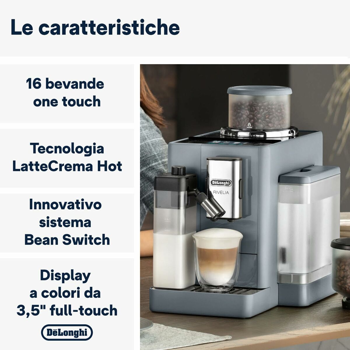 Cafetera Superautomática DeLonghi EXAM 440.55.G 1450 W 1,4 L 6 Tazas 250 g