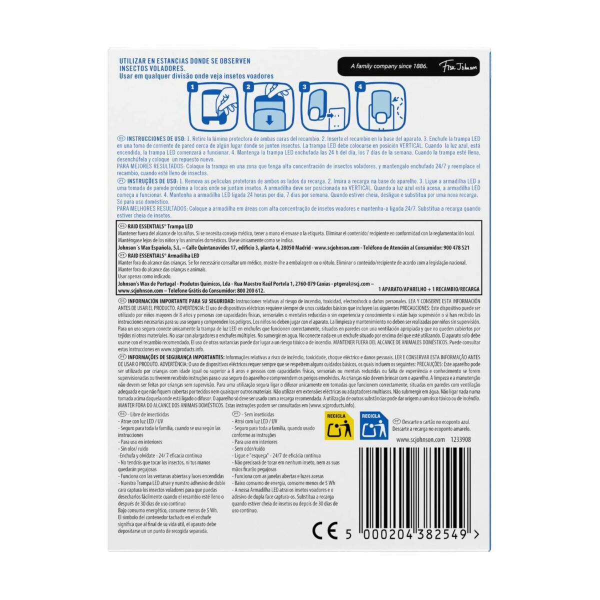 Trampa para insectos Raid TRAMPA LED