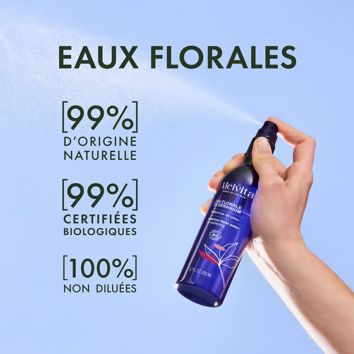 Agua Facial Melvita EAU DE FLEURS 200 ml