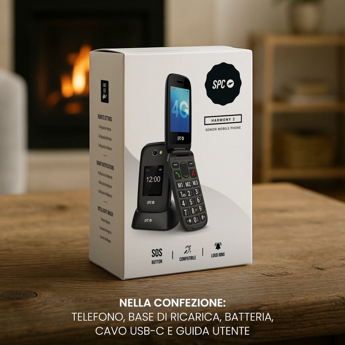 Teléfono Móvil para Mayores SPC 2337N Negro 128 GB 2,8"