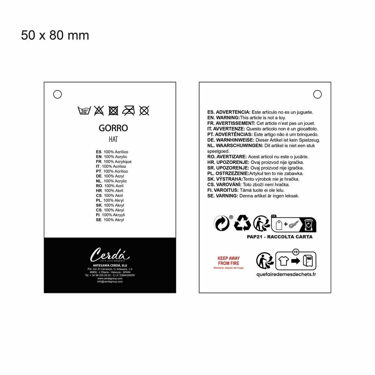 Gorro Infantil Hello Kitty Blanco