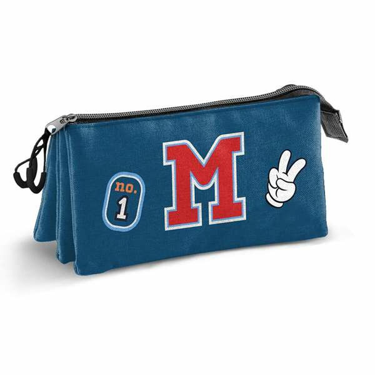 Portatodo Triple Mickey Mouse Class Azul 23 x 8 x 11 cm