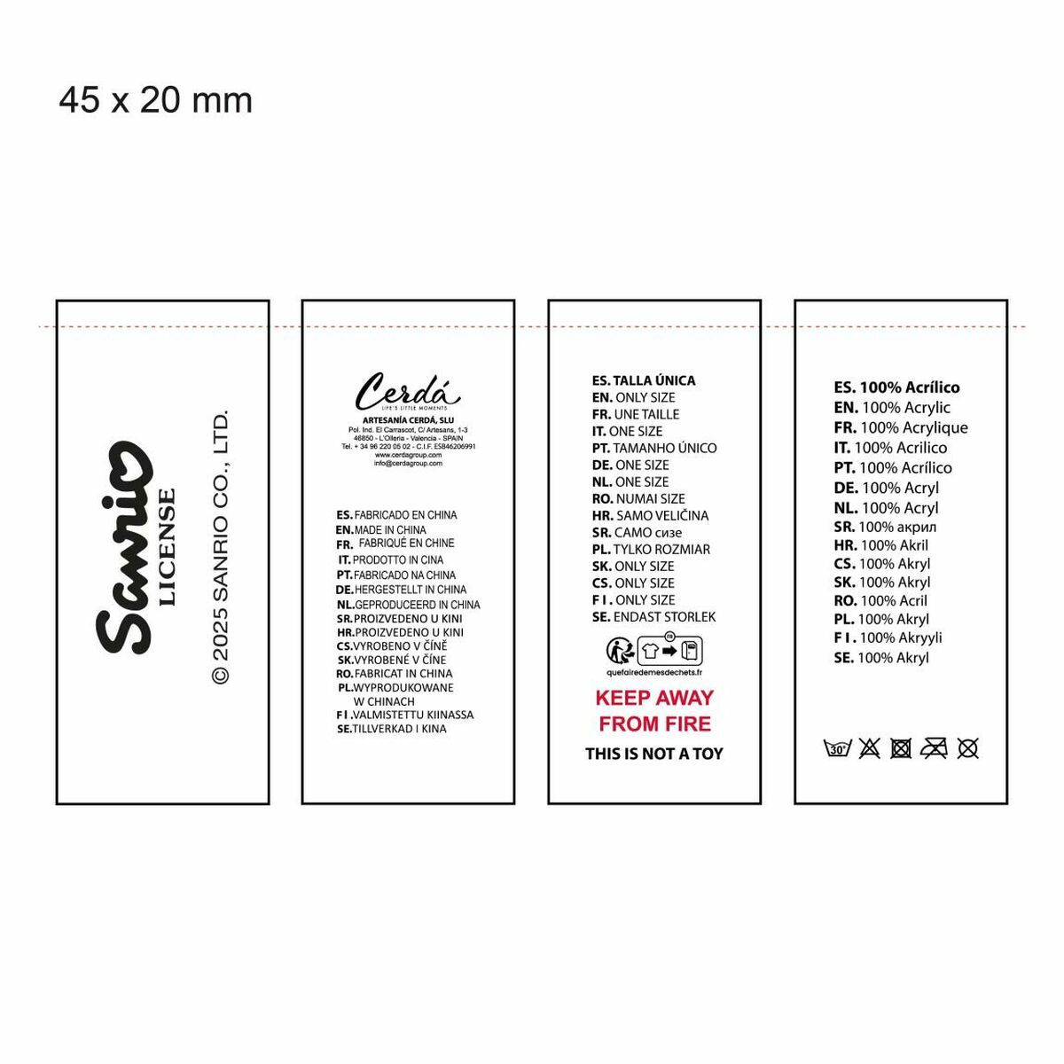 Gorro y Guantes Hello Kitty Blanco 2 Piezas