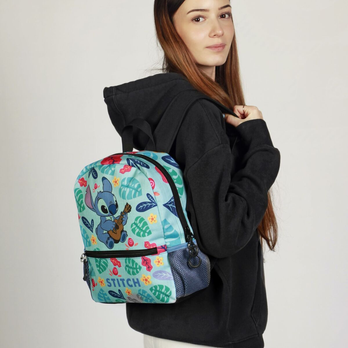 Mochila Escolar Lilo & Stitch Guitar 26 x 12 x 33 cm Multicolor