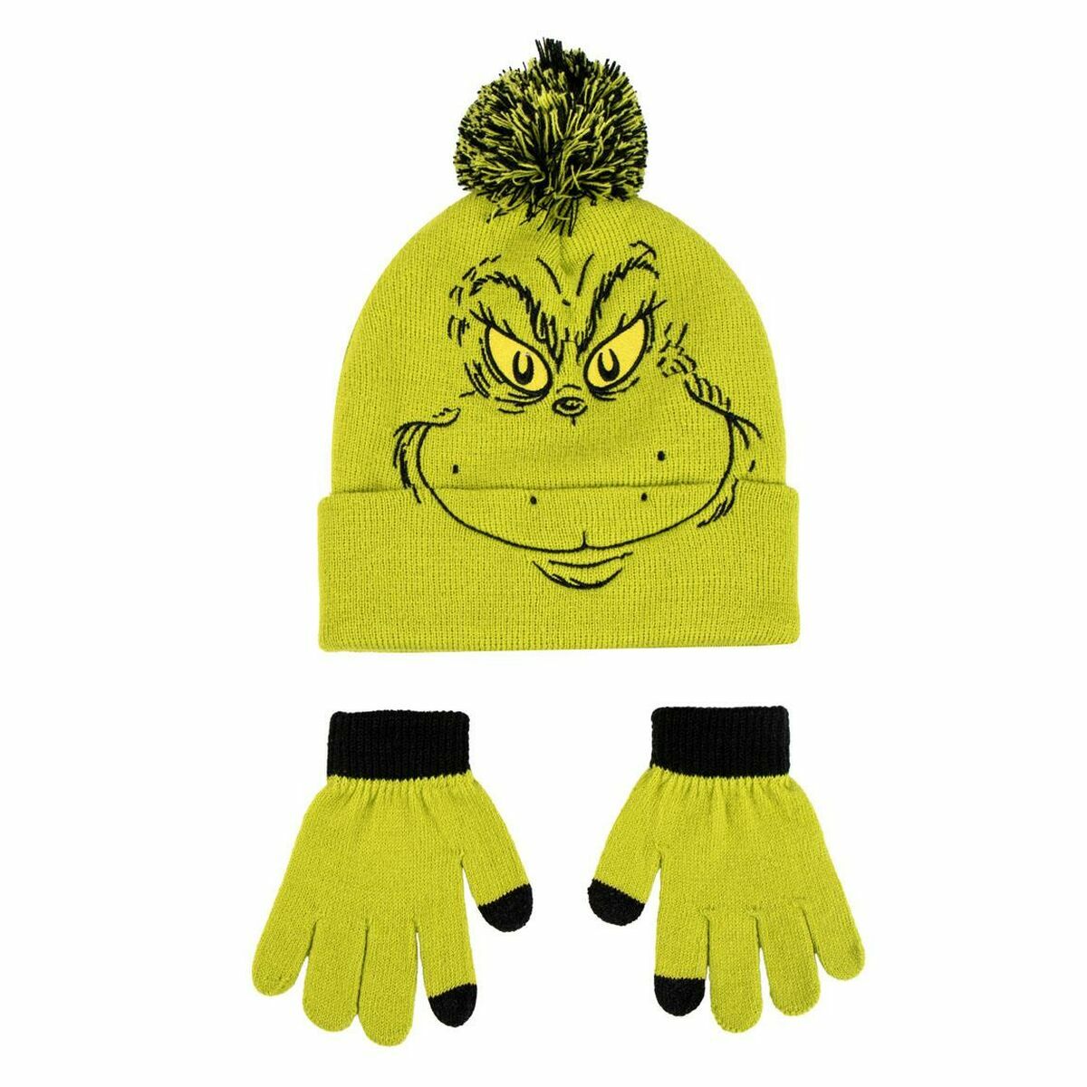 Gorro y Guantes The Grinch Verde 2 Piezas