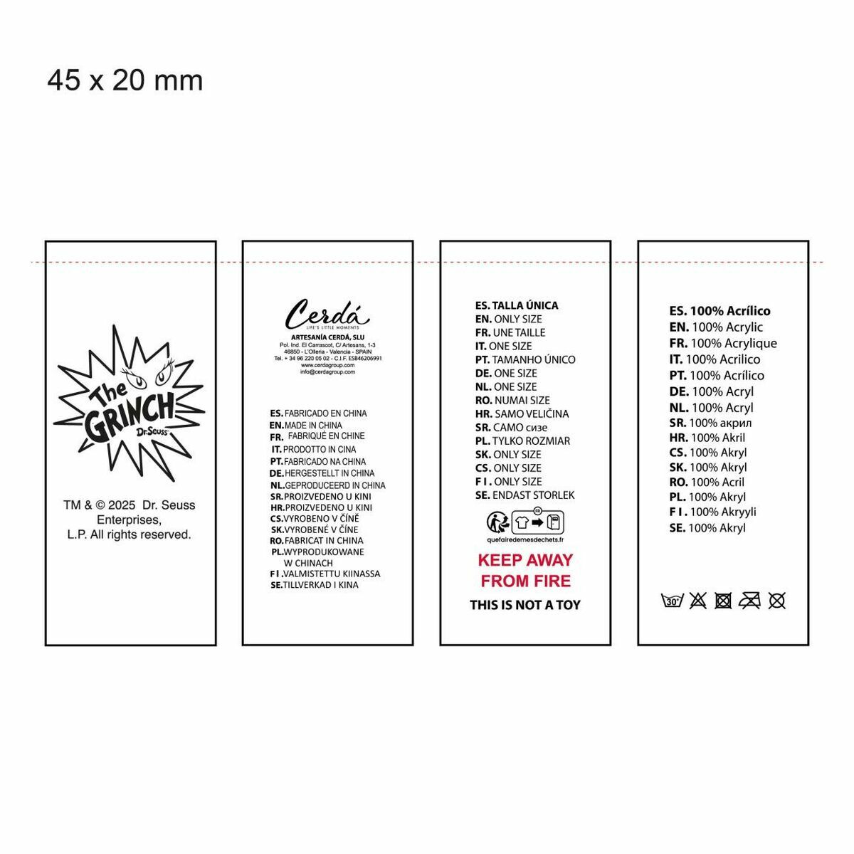 Gorro y Guantes The Grinch Verde 2 Piezas