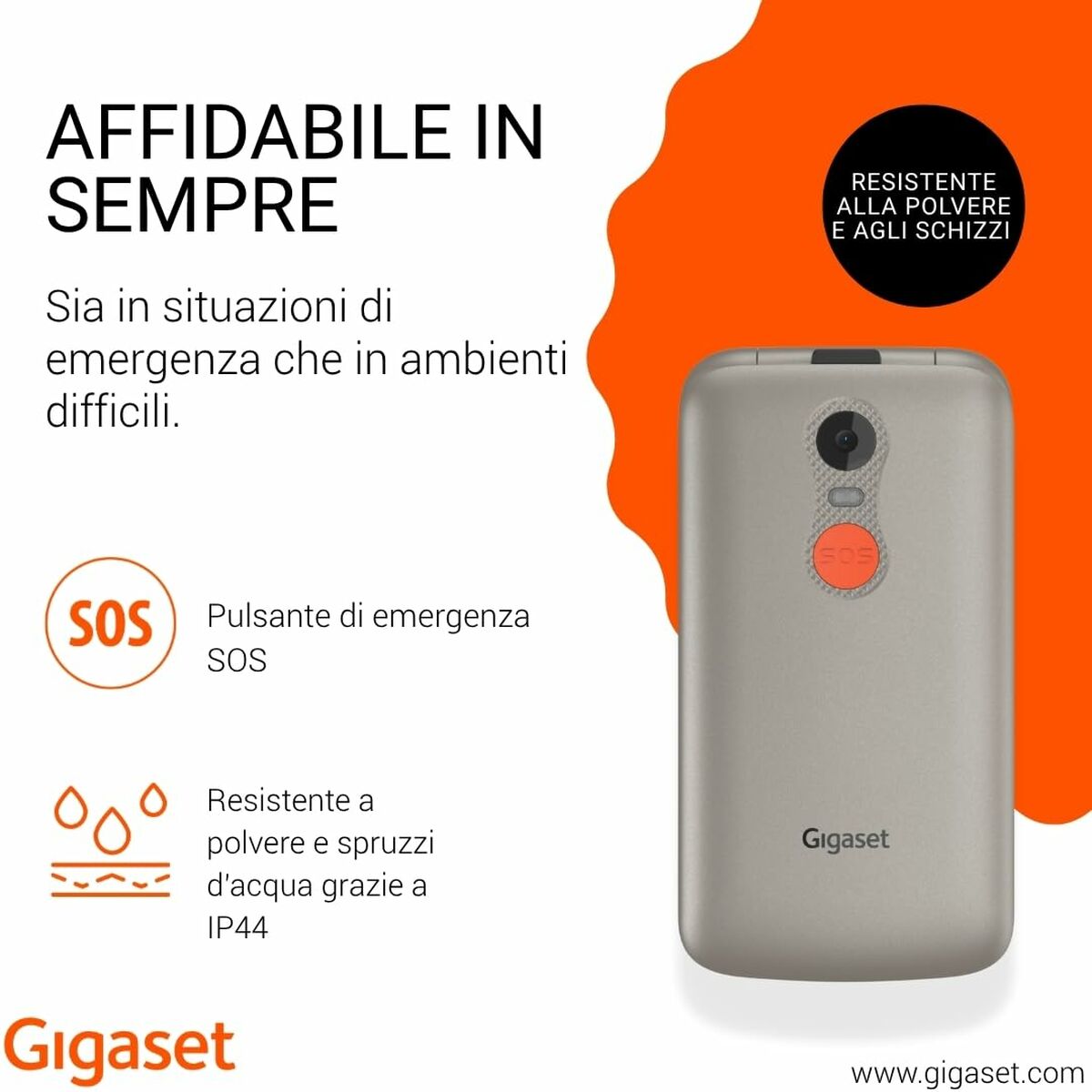 Smartphone Gigaset S30853-H1231-R102 2,8" Gris