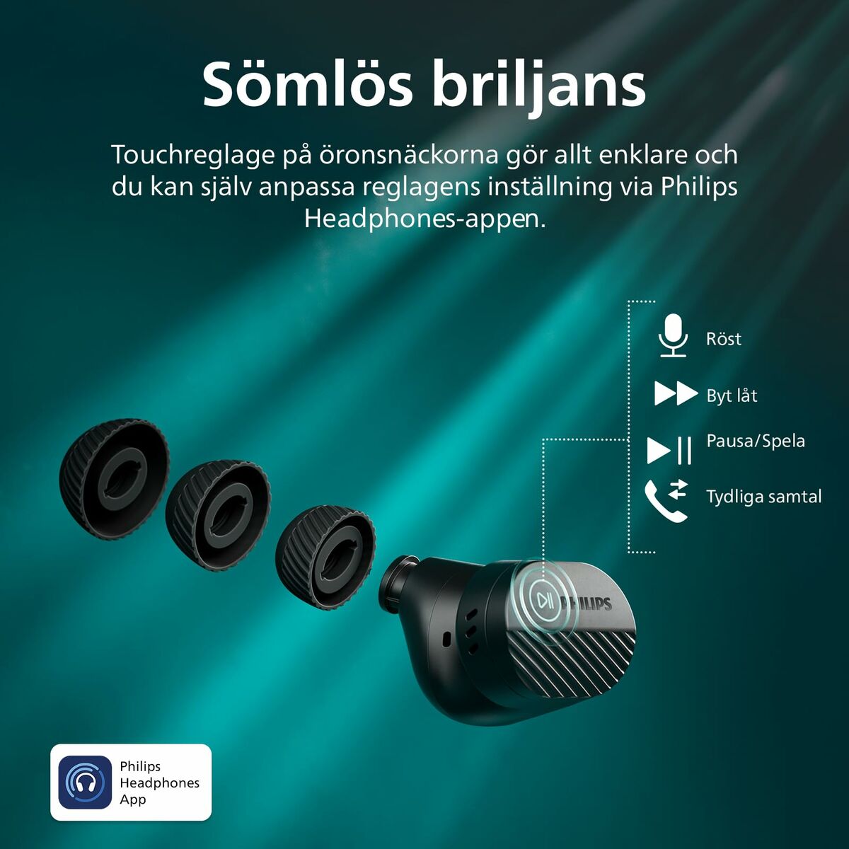 Auriculares Philips TAT5000BK/00 Negro