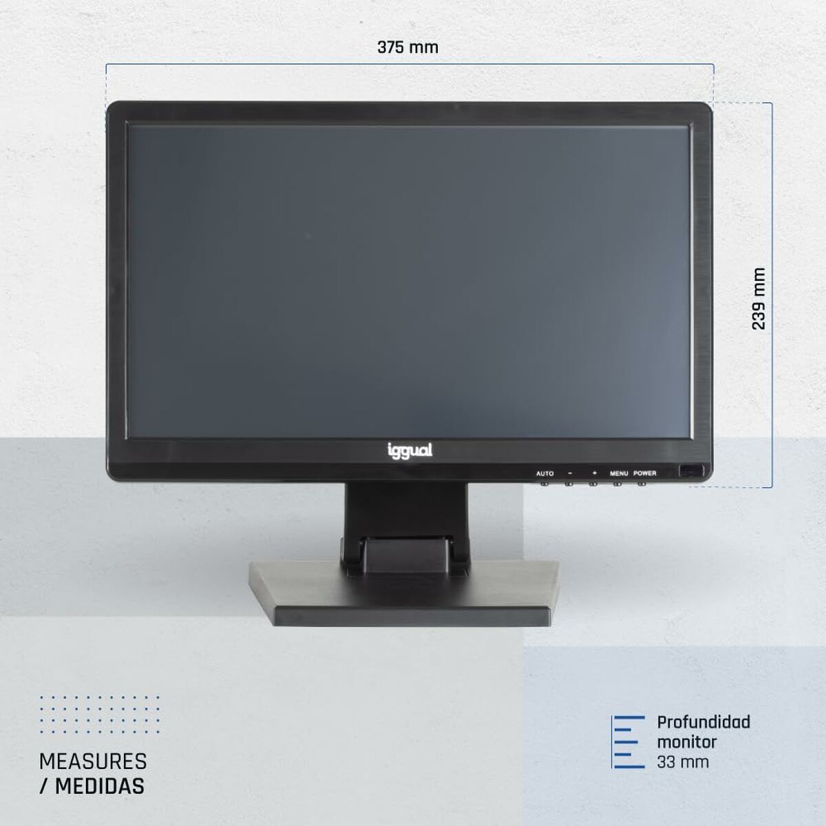 Monitor iggual IGG319864 15" HD+