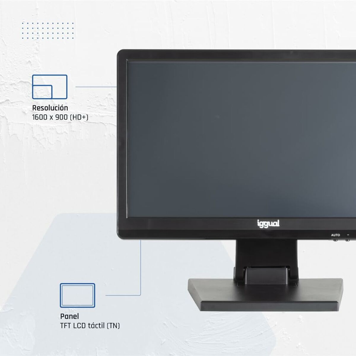 Monitor iggual IGG319864 15" HD+