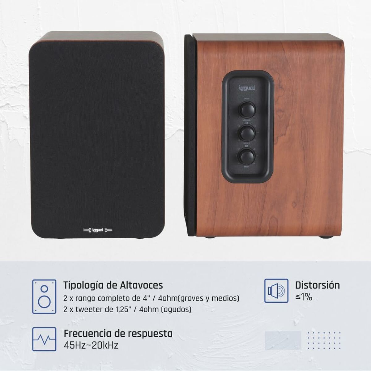 Altavoces PC iggual IGG319963 50 W