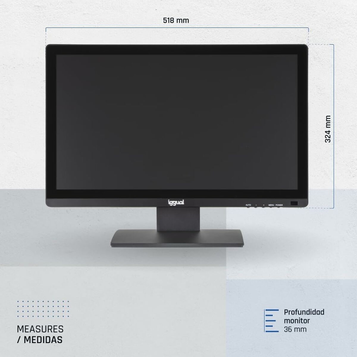 Monitor iggual IGG319833 21,5" Full HD