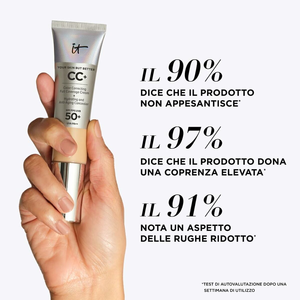 Crema Hidratante CC Cream It Cosmetics Your Skin But Better Beige Light Medium Spf 50