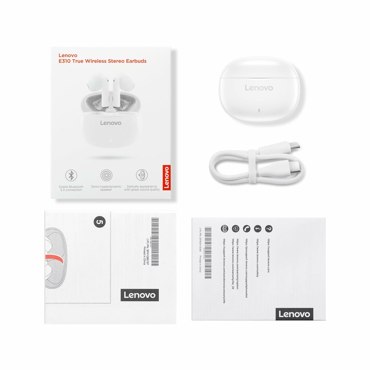 Auriculares Lenovo GXD1Q65145 Blanco