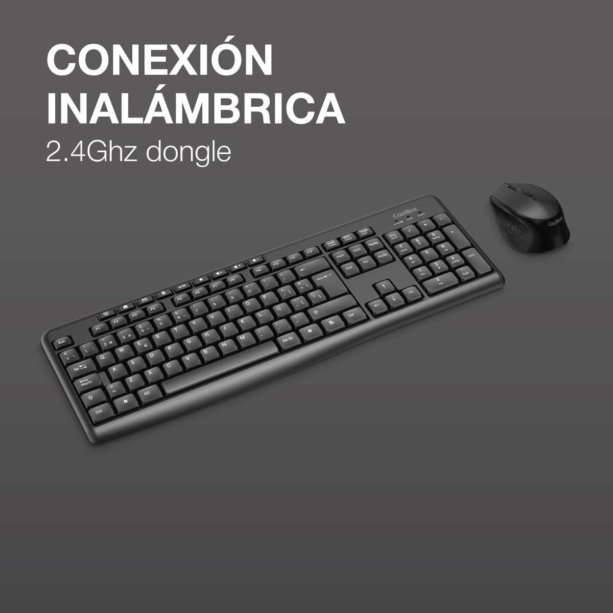 Teclado y Ratón CoolBox COO-KTR-03W