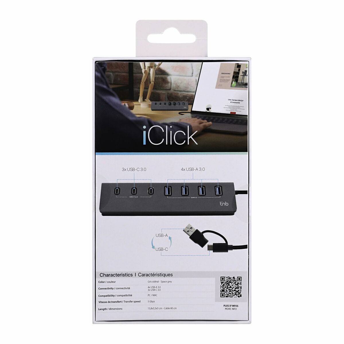 Hub USB T'NB HUBUSB7ALCU