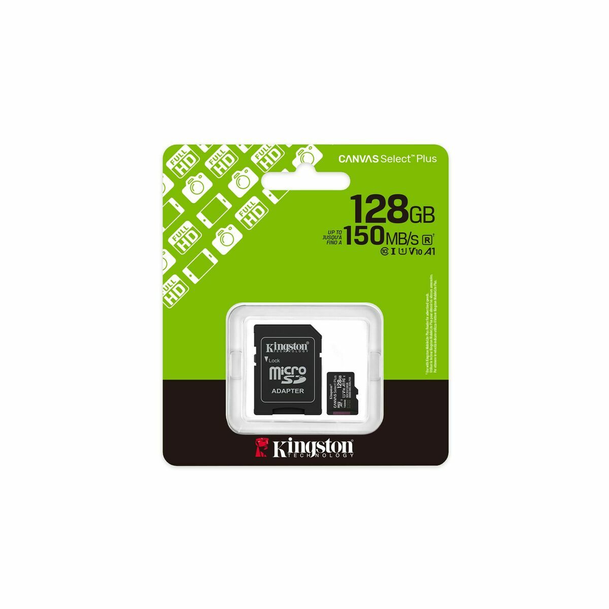 Tarjeta de Memoria Micro SD con Adaptador Kingston SDCS3/128GB