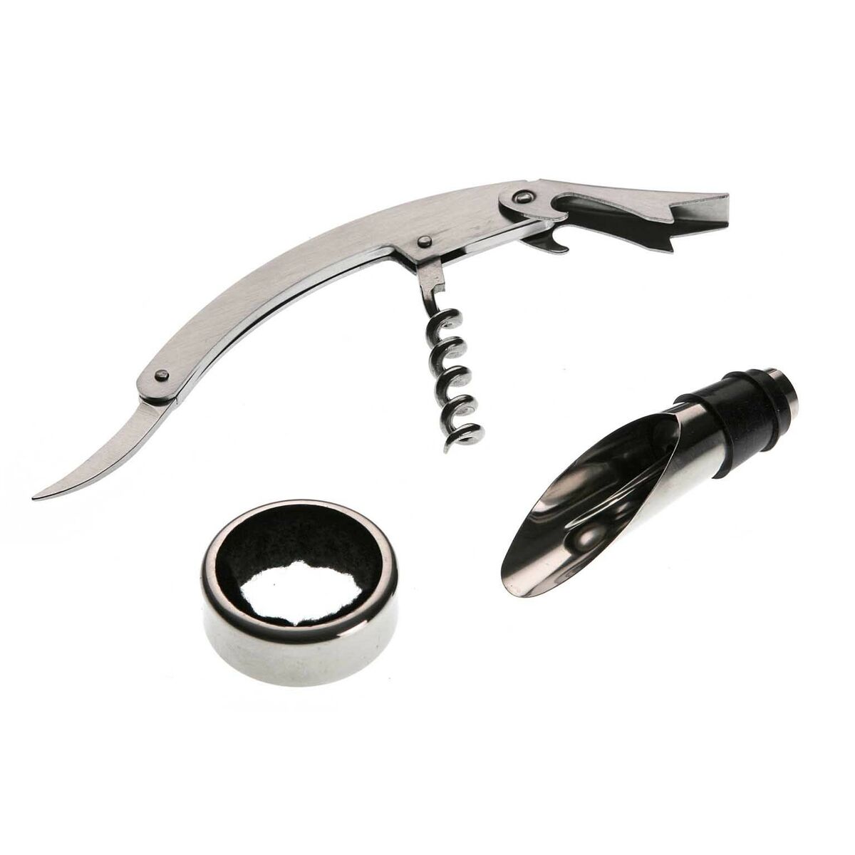 Set de Accesorios para Vino Versa Madera 4 x 30 x 10,5 cm