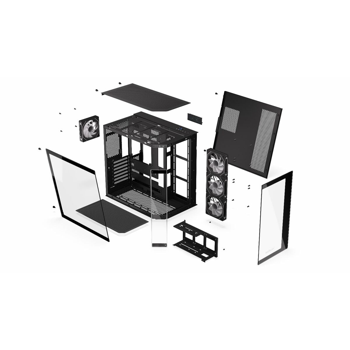 Caja Semitorre ATX Krux KRXD010 Negro