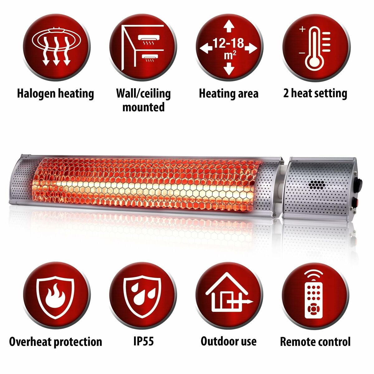 Calefactor Alpina Gris