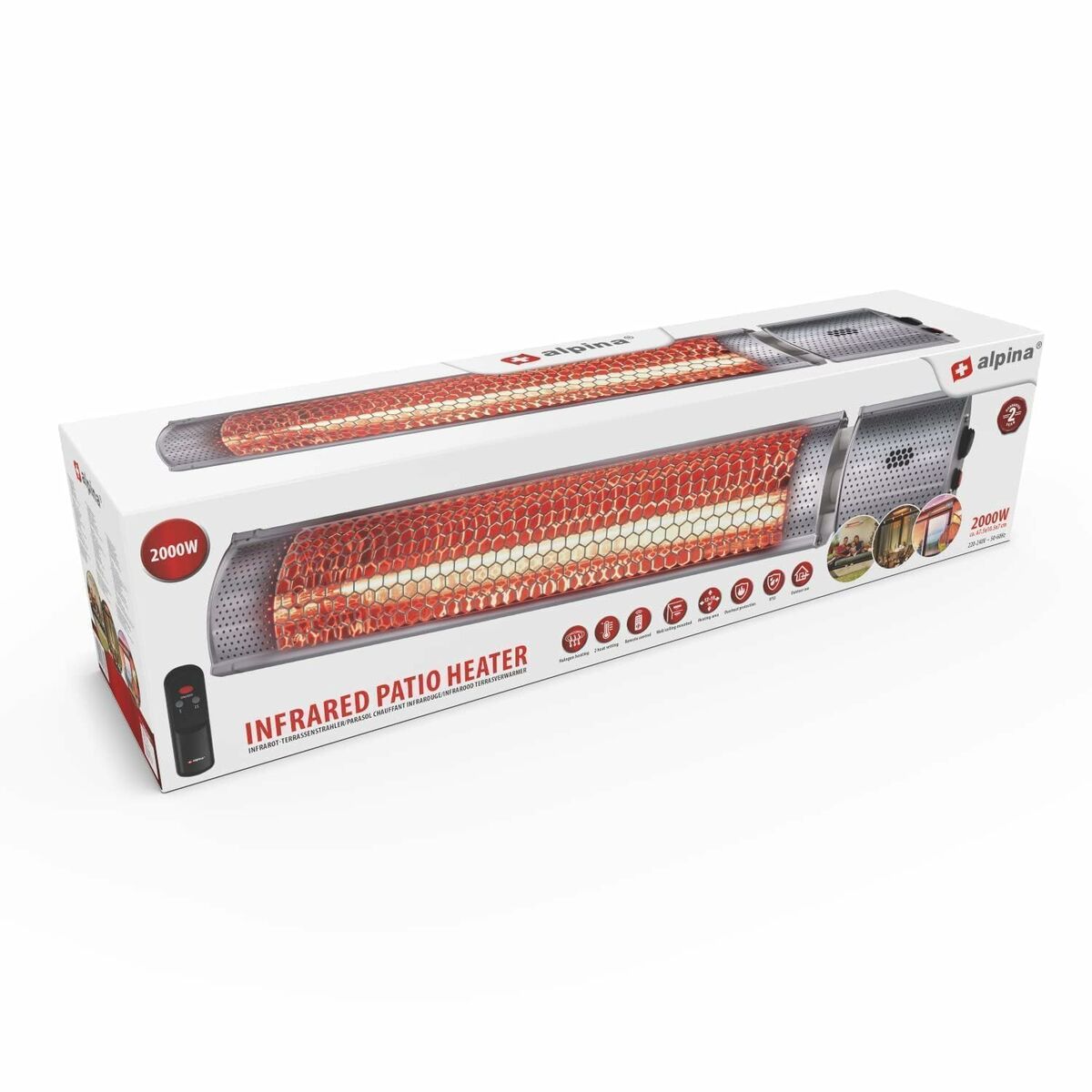 Calefactor Alpina Gris