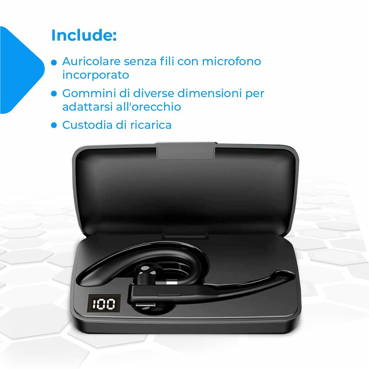Auriculares in Ear Bluetooth NK NK-FA32004 Negro