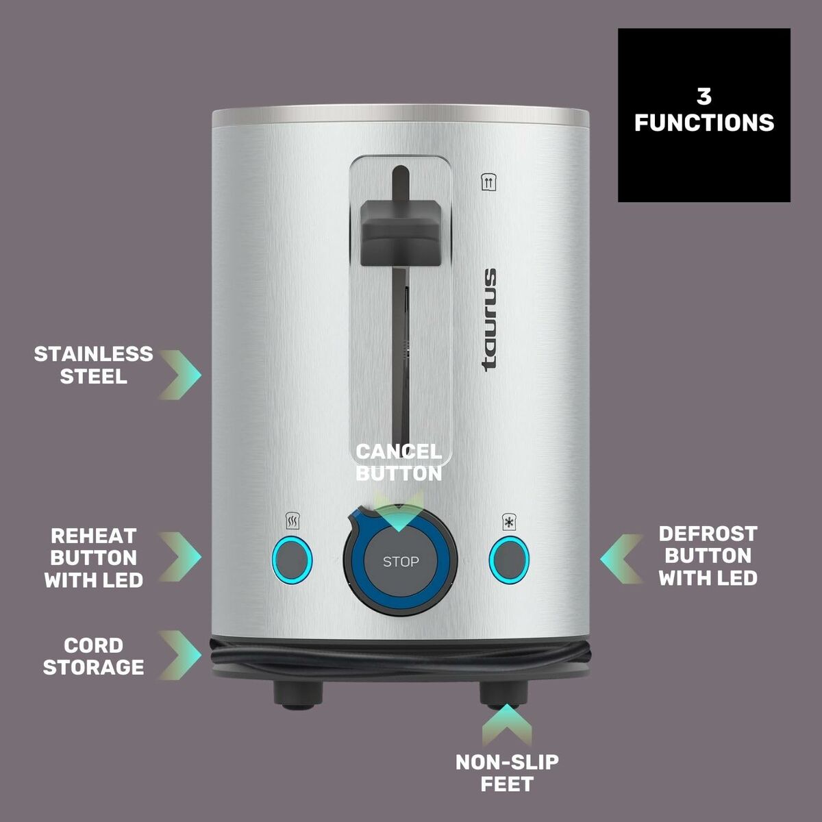 Tostadora Taurus MY TOAST NEW LE