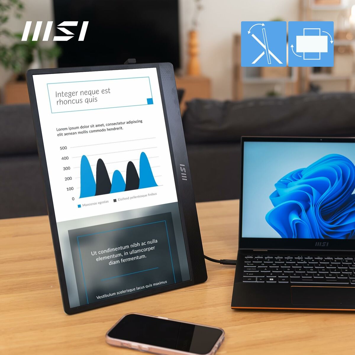Monitor MSI PRO MP161 E2U Full HD 15,6"