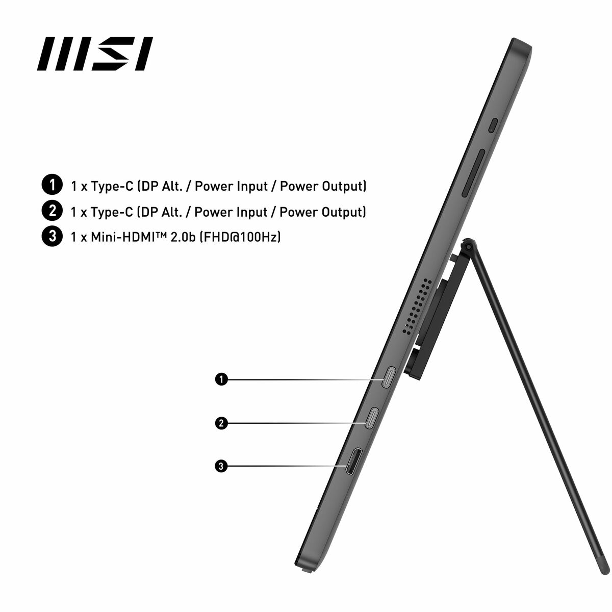 Monitor MSI PRO MP161 E2U Full HD 15,6"