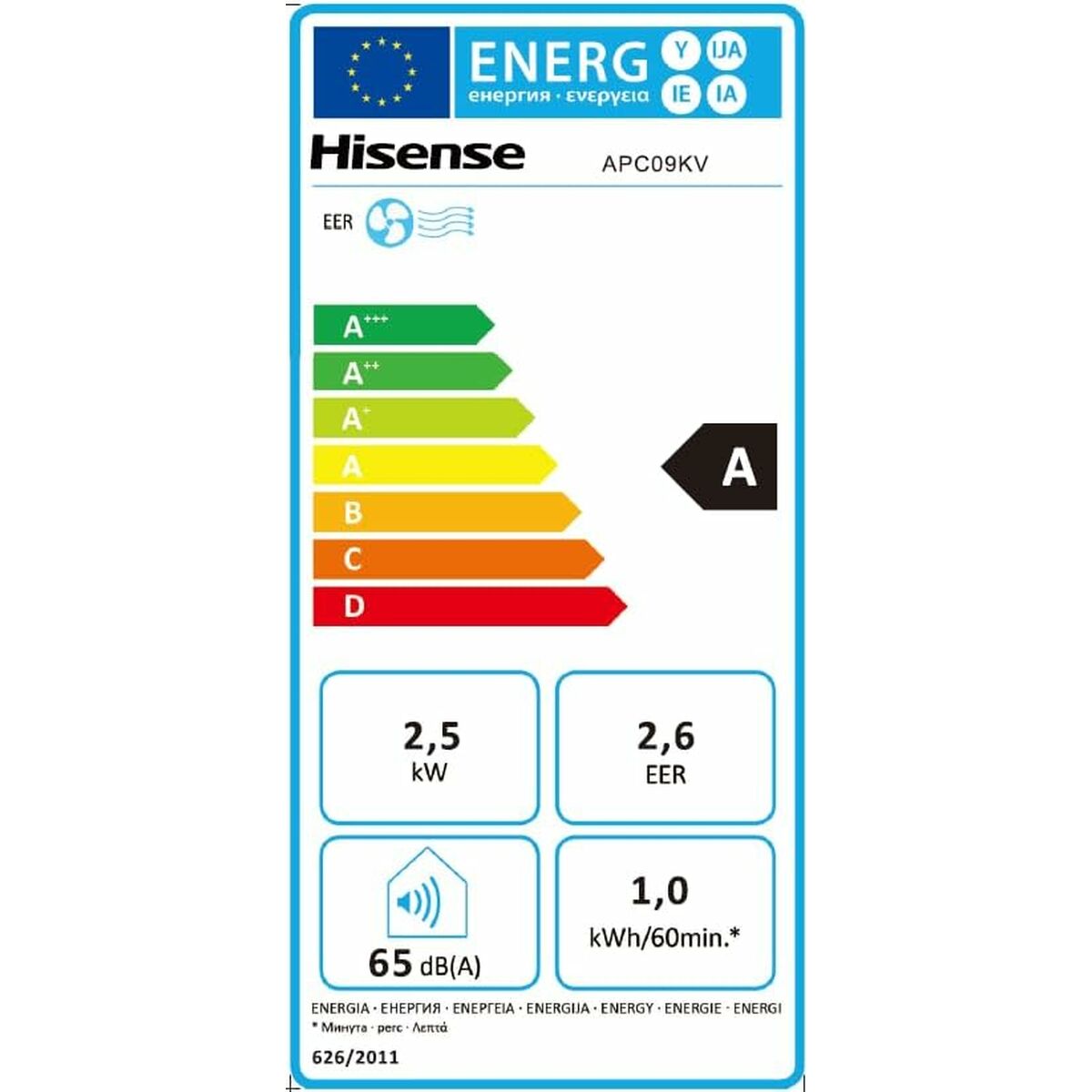 Aire Acondicionado Hisense APC09KV A