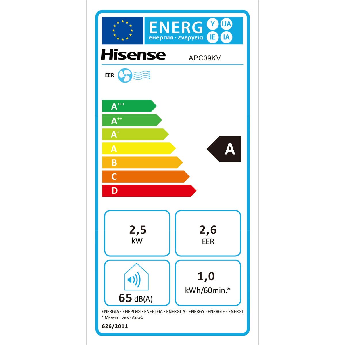Aire Acondicionado Hisense APC09KV A