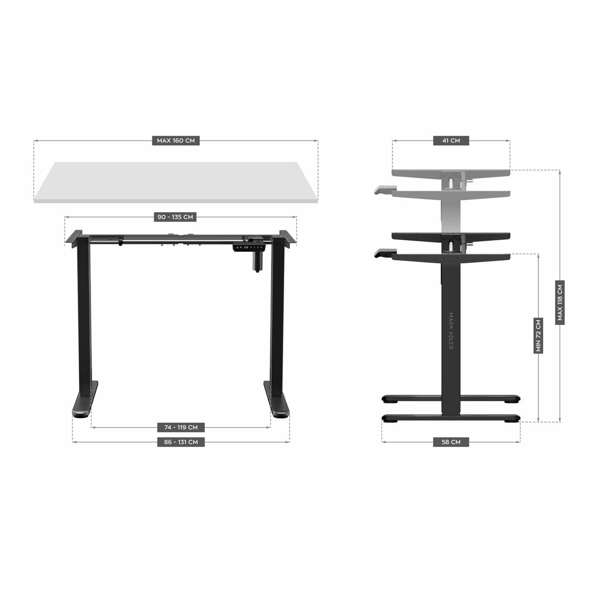 Mesa de Escritorio Mark Adler MA-XENO 4.1 BLACK