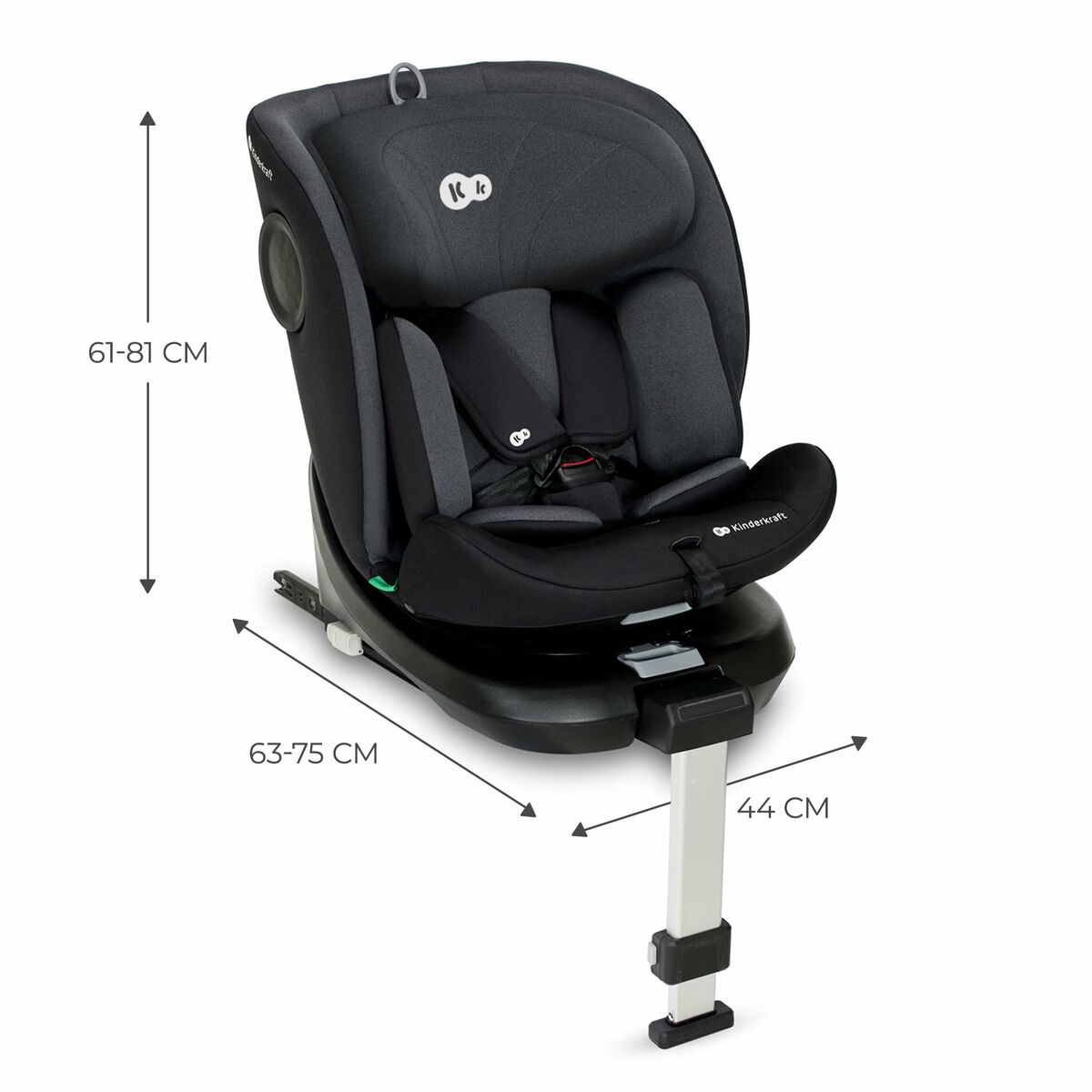 Silla para el Coche Kinderkraft KCI36000BLK0000 Negro