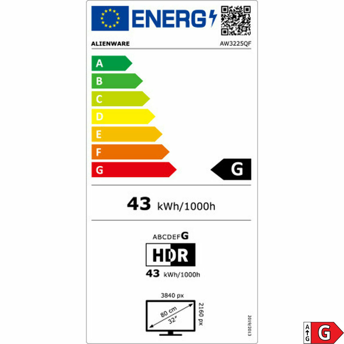 Monitor Gaming Dell 210-BLLV 4K Ultra HD 32"