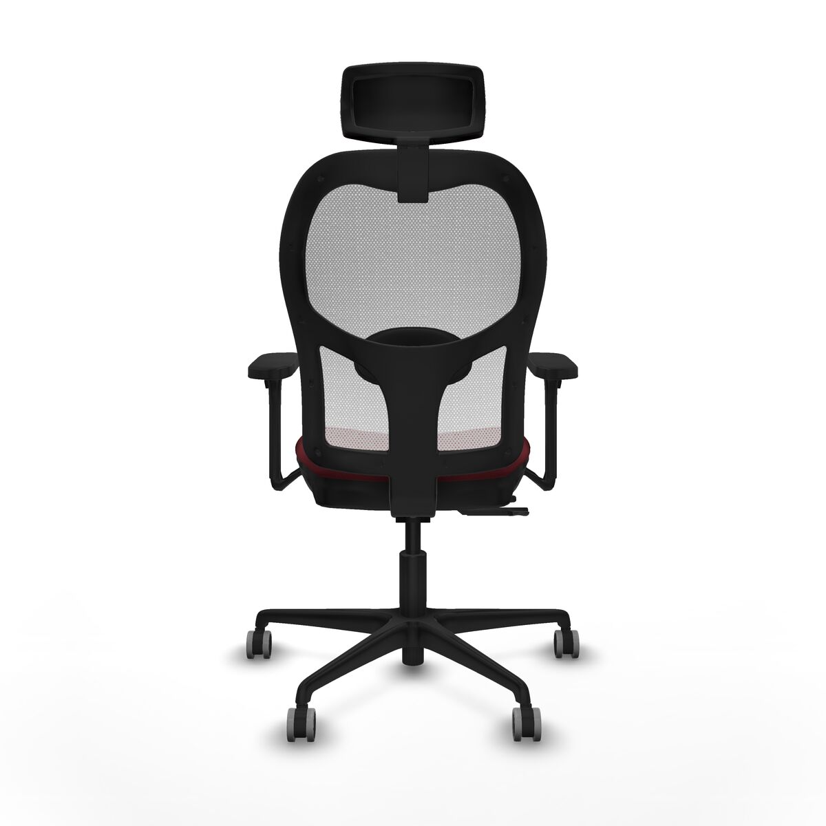 Silla de Oficina con Cabecero Jorquera Piqueras y Crespo 3D036G2 Granate