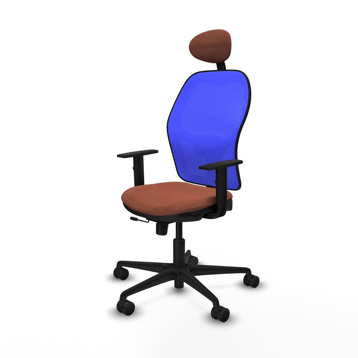 Silla de Oficina con Cabecero Jorquera Piqueras y Crespo 1D036N1 Marrón