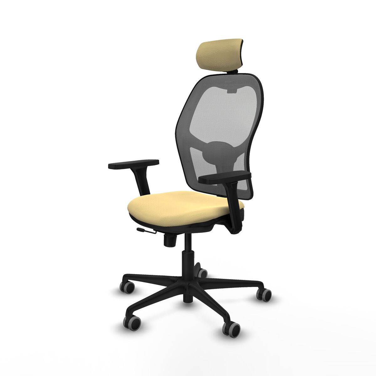 Silla de Oficina con Cabecero Jorquera Piqueras y Crespo 3D036G2 Crema