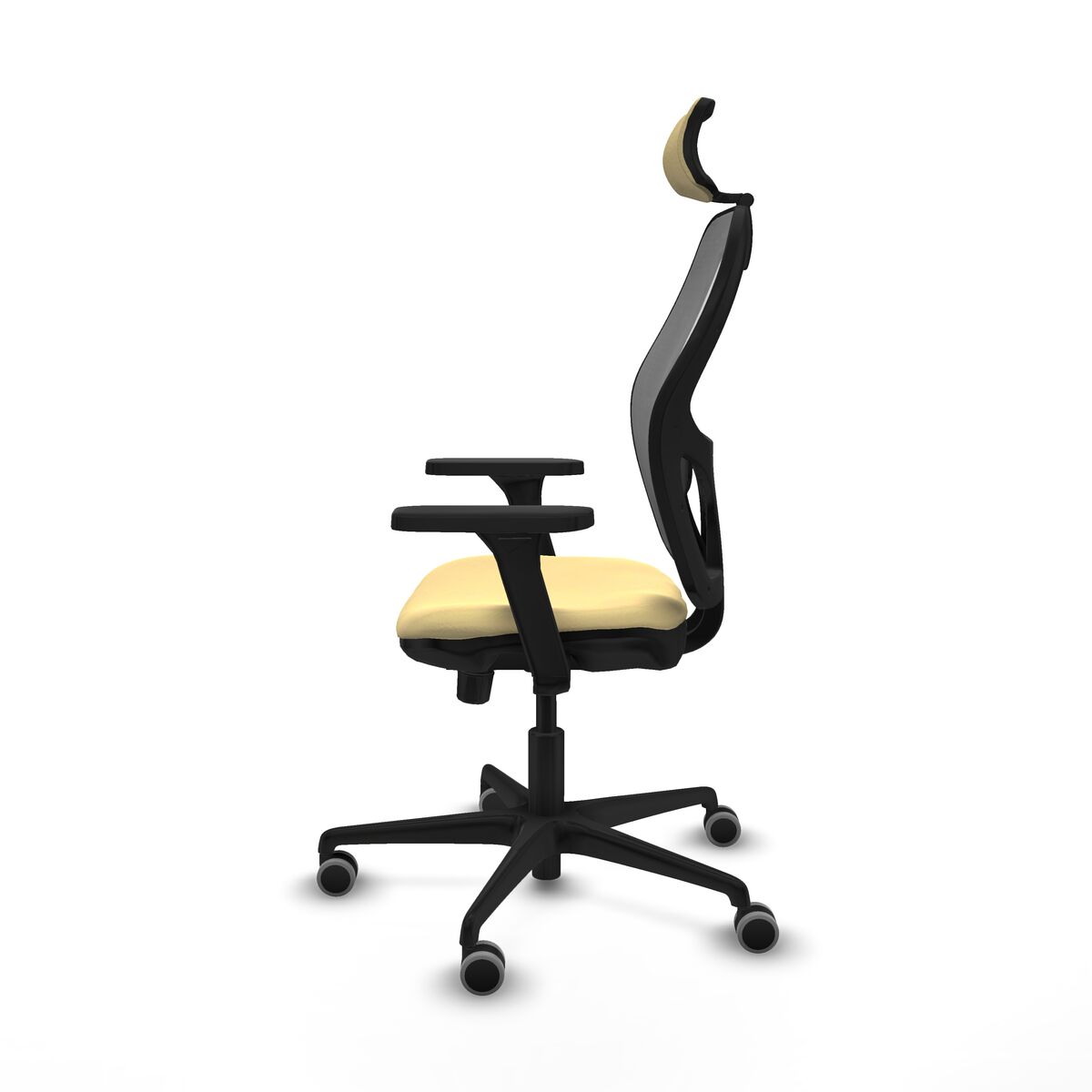 Silla de Oficina con Cabecero Jorquera Piqueras y Crespo 3D036G2 Crema