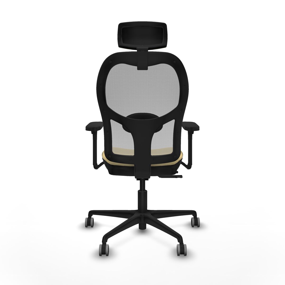 Silla de Oficina con Cabecero Jorquera Piqueras y Crespo 3D036G2 Crema