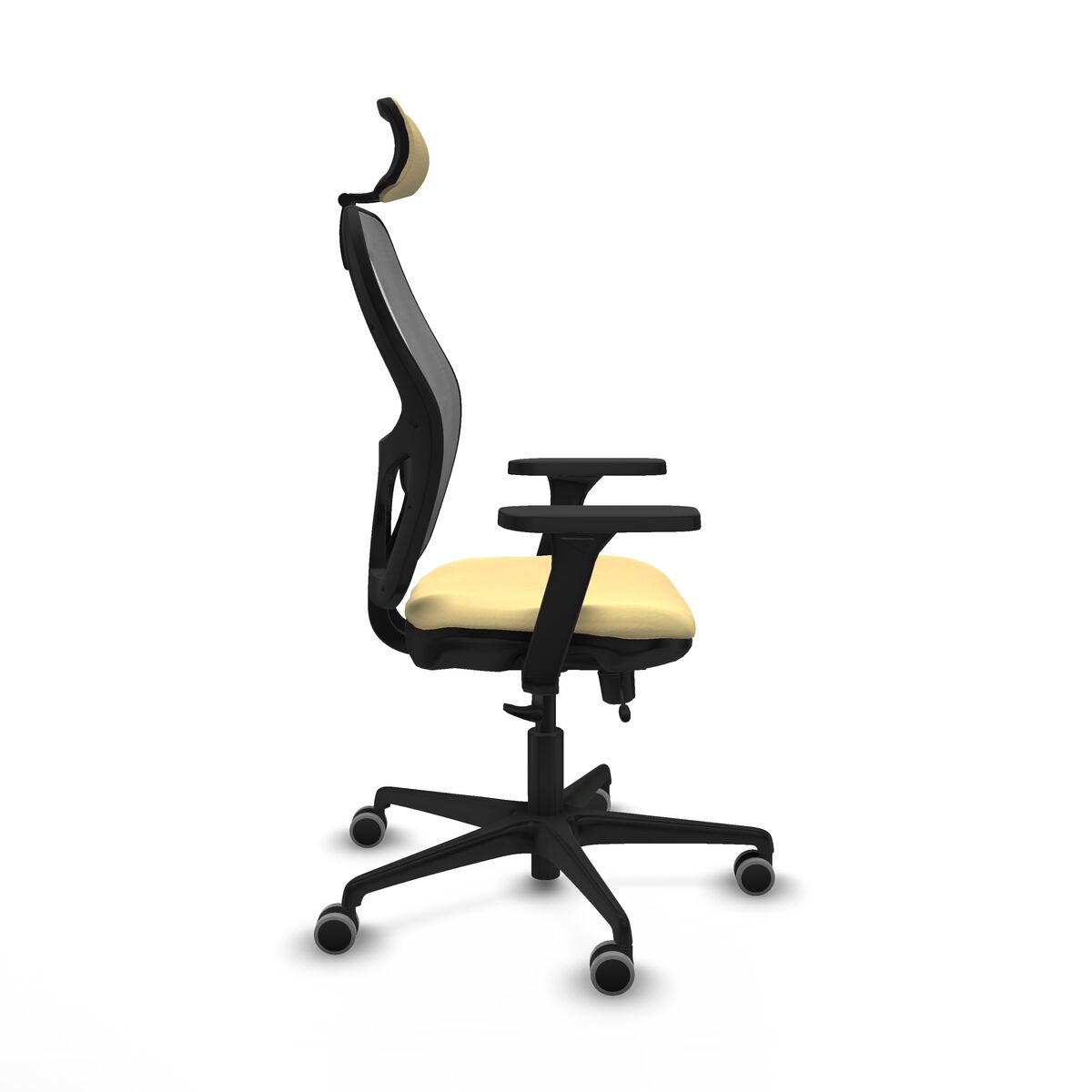 Silla de Oficina con Cabecero Jorquera Piqueras y Crespo 3D036G2 Crema