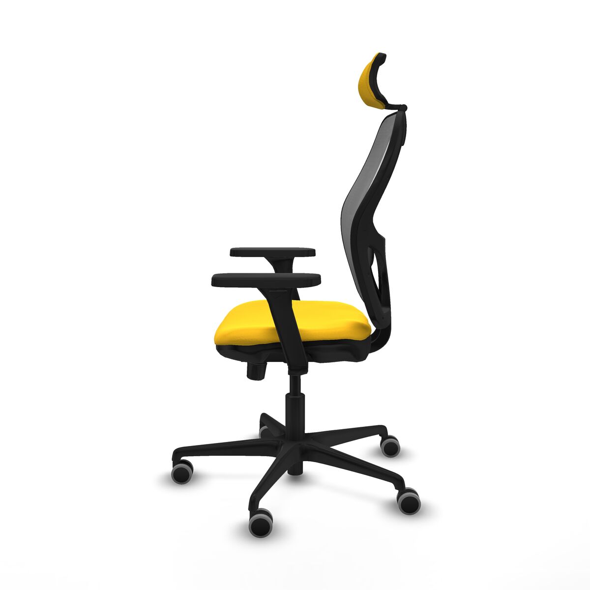 Silla de Oficina con Cabecero Jorquera Piqueras y Crespo 3D036G2 Amarillo