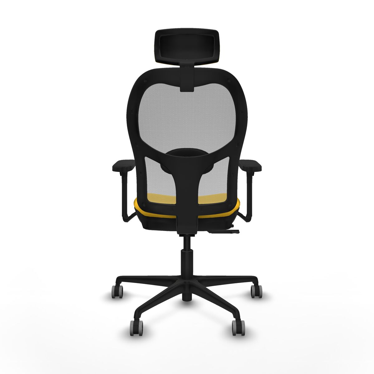 Silla de Oficina con Cabecero Jorquera Piqueras y Crespo 3D036G2 Amarillo