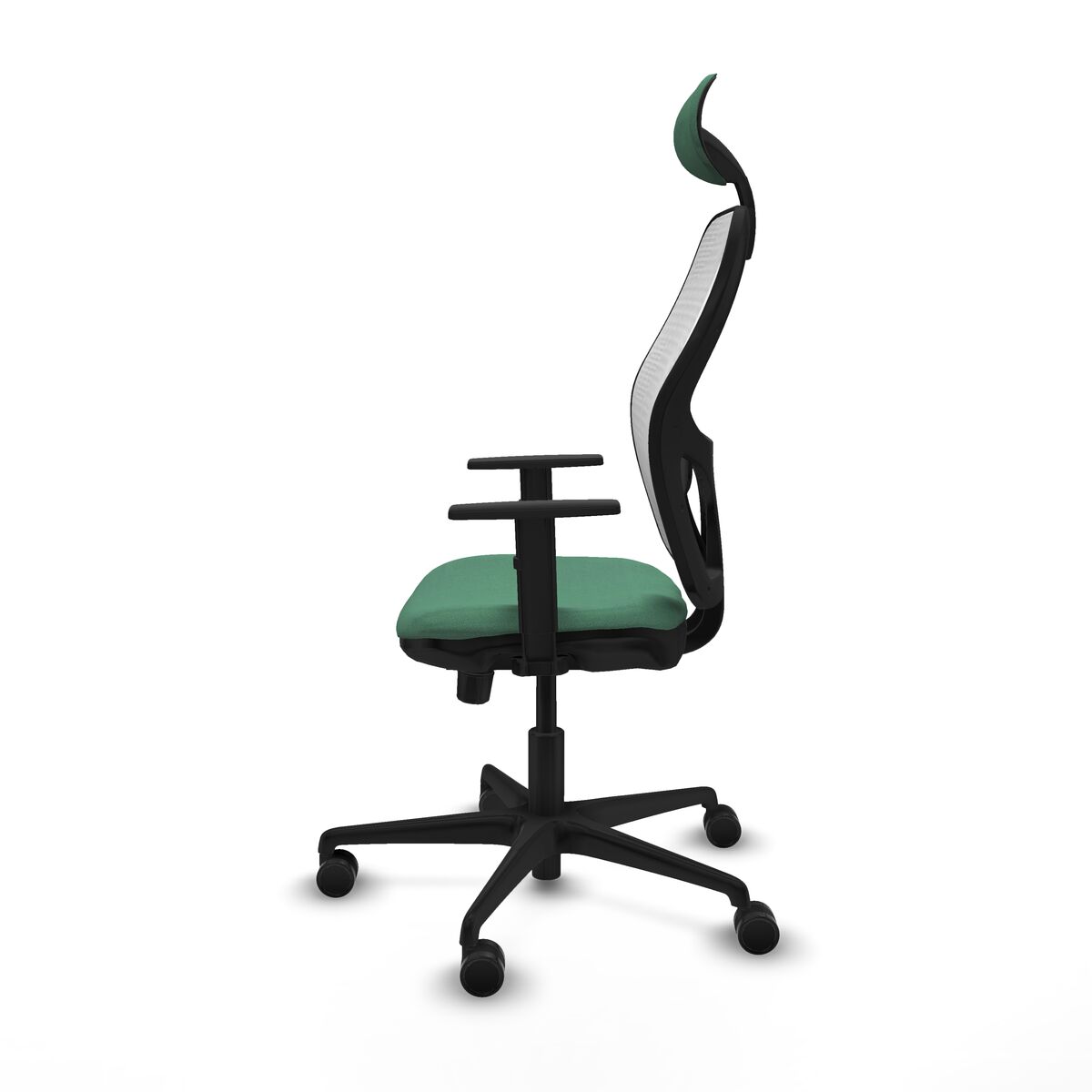 Silla de Oficina con Cabecero Jorquera Piqueras y Crespo 1D036N1 Verde Esmeralda