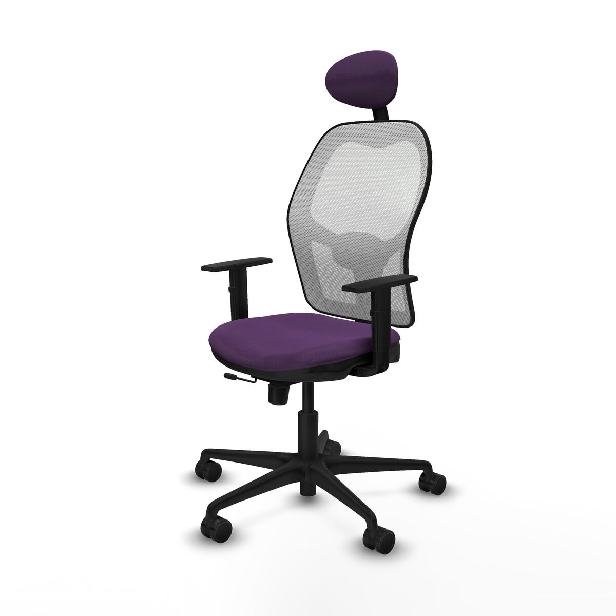 Silla de Oficina con Cabecero Jorquera Piqueras y Crespo 1D036N1 Morado