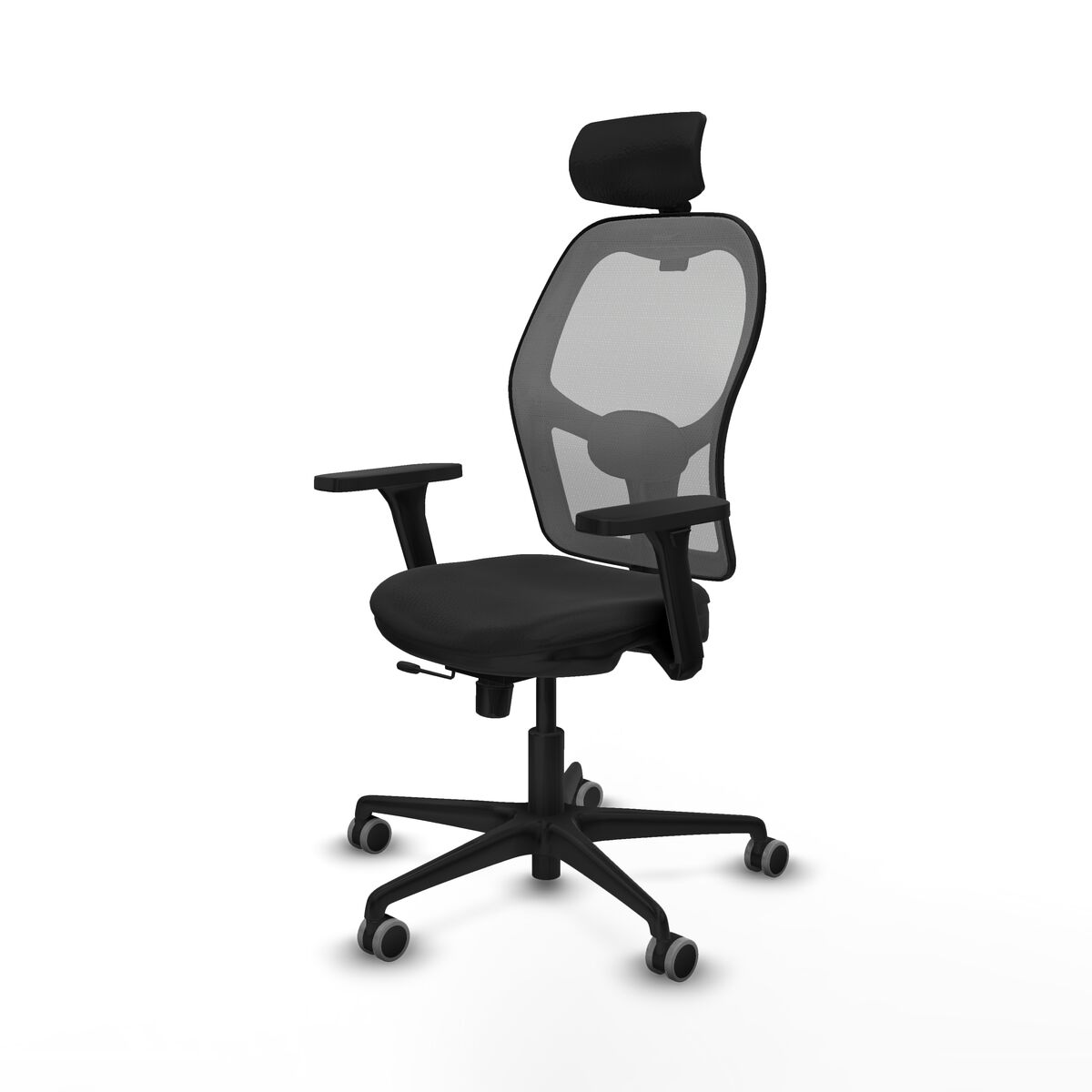 Silla de Oficina con Cabecero Jorquera Piqueras y Crespo 3D036G2 Negro