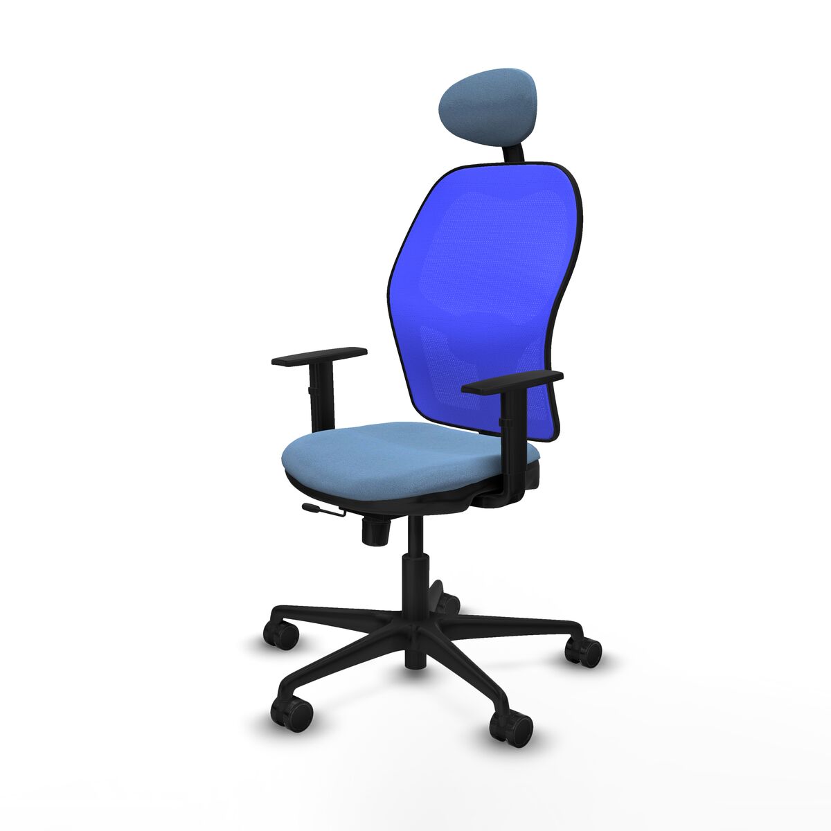 Silla de Oficina con Cabecero Jorquera Piqueras y Crespo 1D036N1 Azul cielo